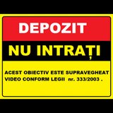 Placuta pentru depozit nu intrati obiectiv video